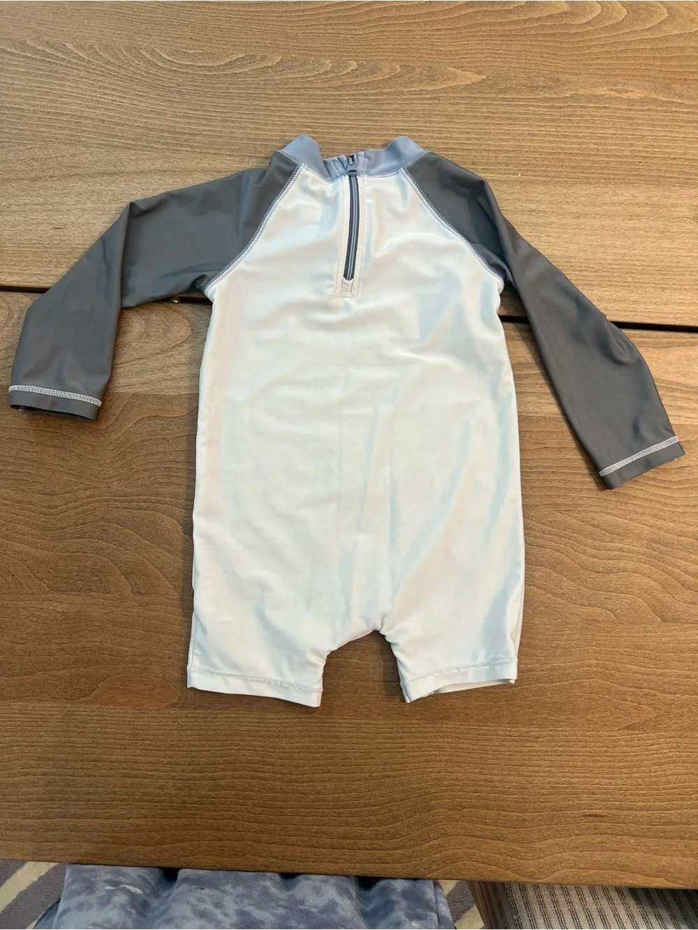 GAP Baby Star Wars Rash Guard Romper - Light Gray & Blue